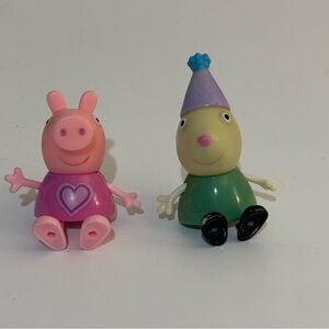 Peppa Pig Pink and Grandpa pig Figure Duo